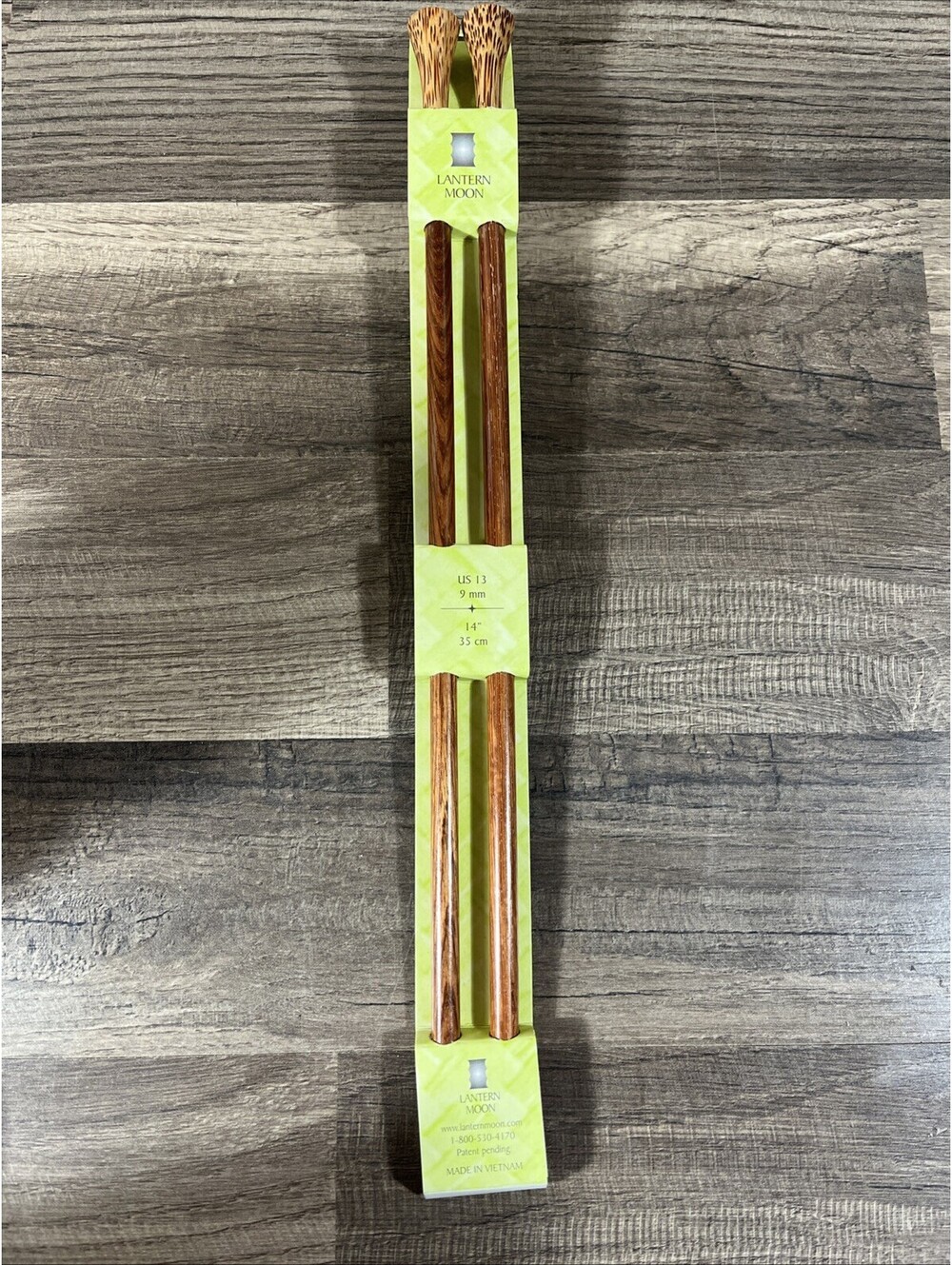 Lantern Moon 14" 35 cm Rosewood Single Point Knitting Needles US 13 (9mm)